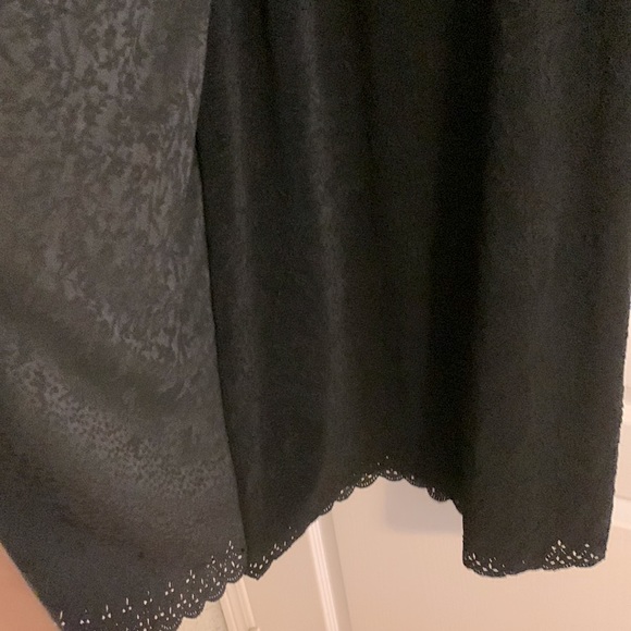 New Never Worn Eyelet Velvet Crochet Long Skirt, Stretch Waistband - Picture 10 of 12